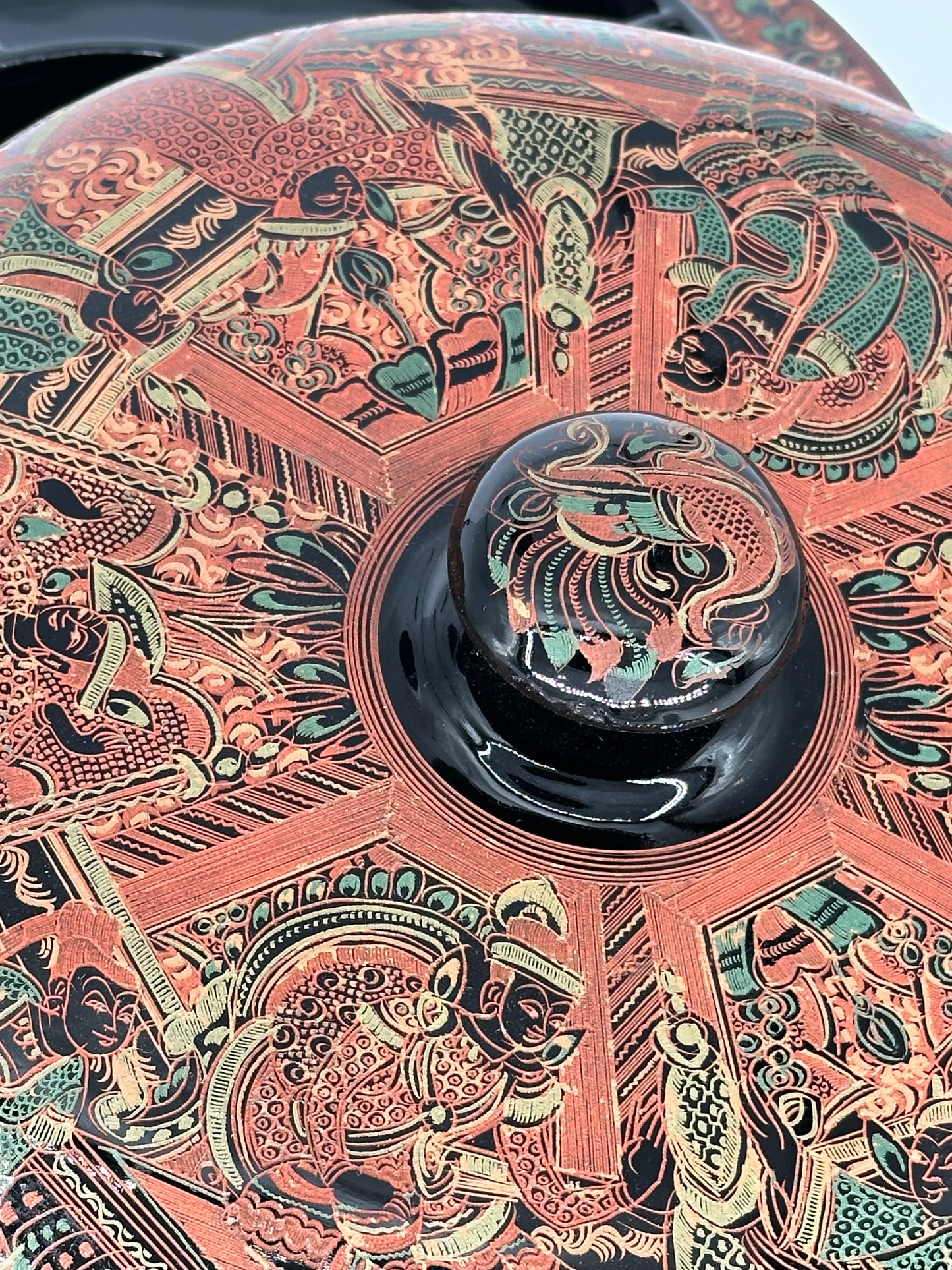 Hand Crafted Dancers Genuine Burmese Lacquerware