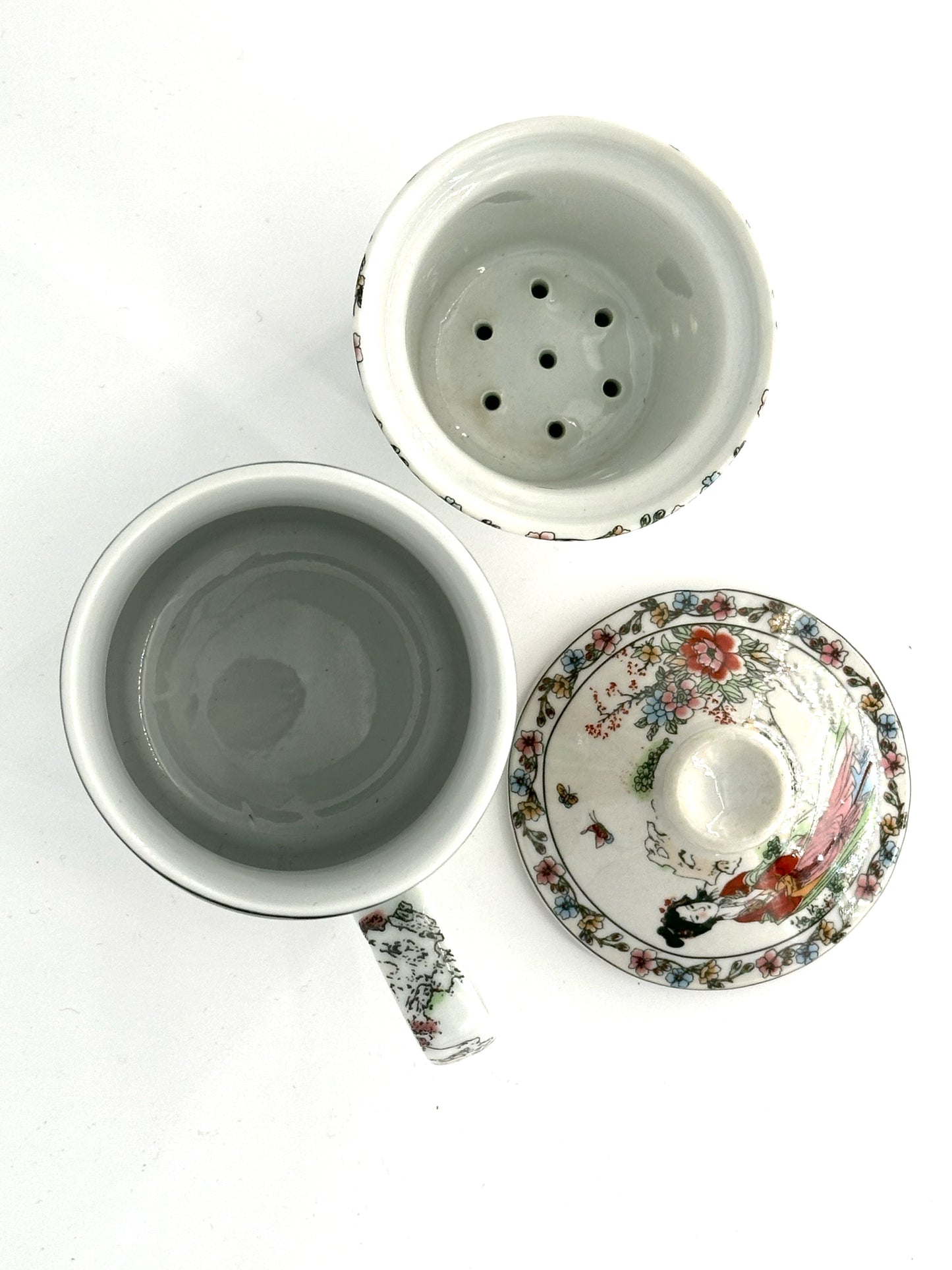 Ladies in a garden - Ceramic Art Tea Mug