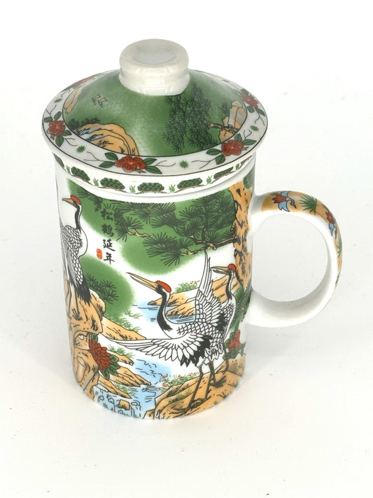Cranes - Beautiful Art Ceramic Tea Mug
